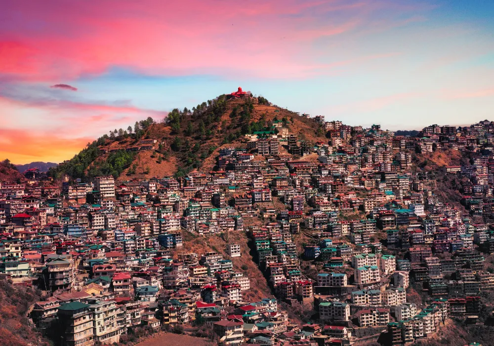 The Ridge and colonial heritage architecture in Shimla
